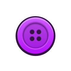 Isolated flat 3d cloathing button icon for game, interface, sticker, app. The sign in a cartoon style for match 3, arcade, rpg. The match 3 element sprite for craft element in hyper casual mobile game