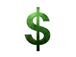 Obraz premium dollar sign on white background