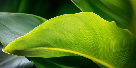 Vibrant Foliage Close-Up Textured Green Leaves in Nature - Eco Design Inspiration and Sustainable Branding for Botanical Decor and Environmental Campaigns