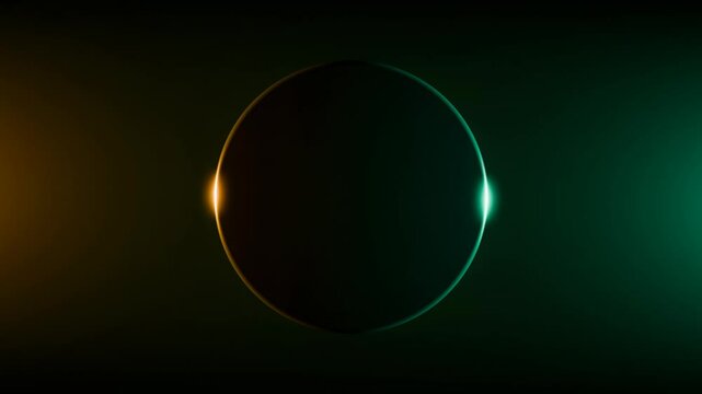 abstract minimalistic background with glowing circles, good for product design banners, 4k seamless loop