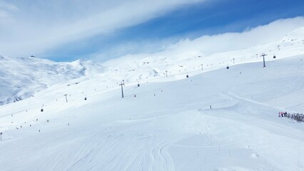 Skisport in der Schweiz / Flims / Laax