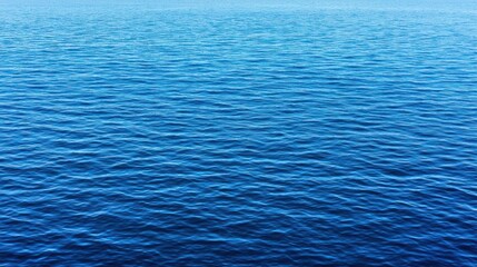 Fototapeta premium Deep Blue Water Surface With Gentle Ripples