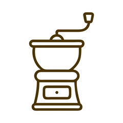 Coffee culture manual grinder icon