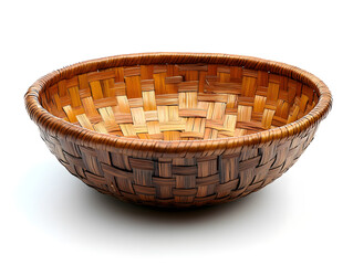Handwoven Artisan Basket in Natural Color Showcasing Traditional Craftsmanship and Sustainable Materials for Home Decor