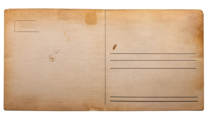 old vintage empty paper postcard texture