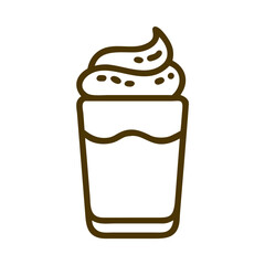 Coffee culture iced frappe icon