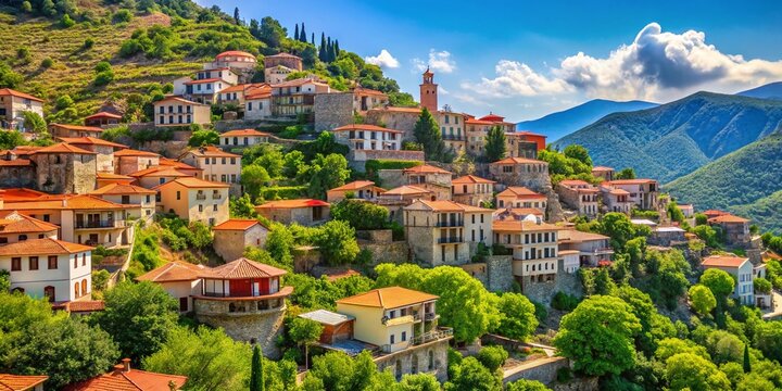 Stemnitsa, Greece: Picturesque Mountain Village in the Peloponnese, July 2022