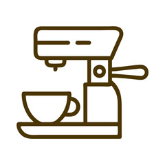 Coffee culture espresso machine icon