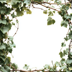 Fototapeta premium Grape vine with fairy lights at twilight