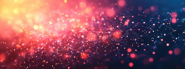 Fototapeta premium Global Network Connection Abstract Technology Background