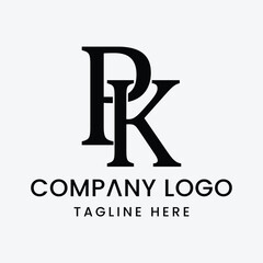 Initial Letter PK  logo Design Outstanding Creative Modern Symbol  Sign