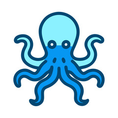 Ocean wildlife octopus icon