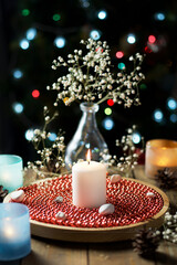 christmas table setting