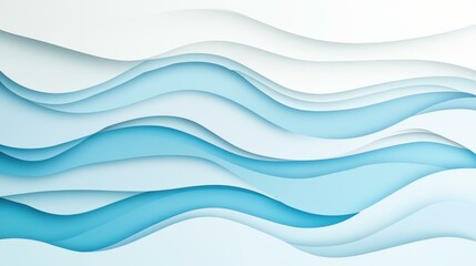 Fototapeta premium Experience a stunning 3D abstract background featuring white paper cut shapes and gradient colors for modern designs.