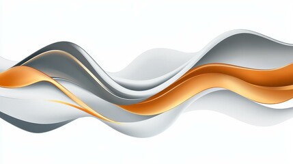 Elegant gold gradient waves create a luxurious vibe. Modern abstract line art adds a dynamic touch to any space.