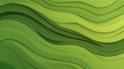 A vibrant green abstract top view of rice fields, showcasing natures beauty in a modern, ecofriendly design.