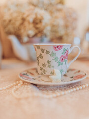Floral Tea Party Feminine Background
