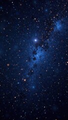 Obraz premium Blackness punctuated by diamond-like stars, space, cosmos, stars