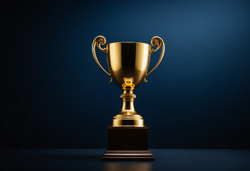 golden trophy cup symbolizing victory and achievement