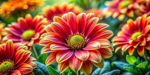 Fototapeta premium Vibrant Spring Flowers Macro Photography: High-Definition Botanical Close-Up