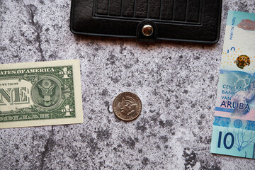 US Dollar and Aruban Florin