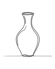 Vase on white background
