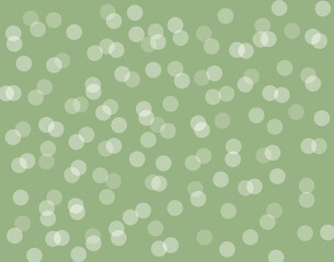 Seamless pattern with circles and green and kaki background. Abstract illustration and vector with dots.