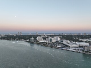Miami Beach with Downton Mami in the background