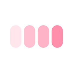 round pink color palette