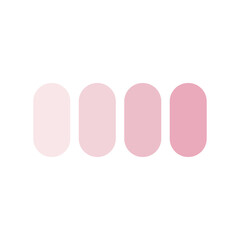round pink color palette