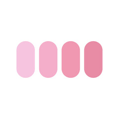 round pink color palette