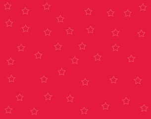 Red illustration with stars. Christmas background with snowflakes. 
