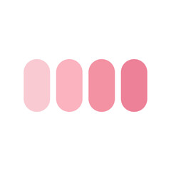 round pink color palette