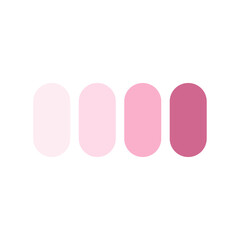 round pink color palette