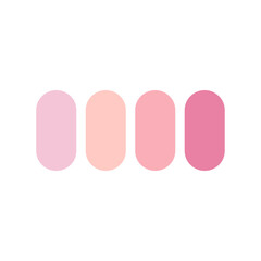 round pink color palette