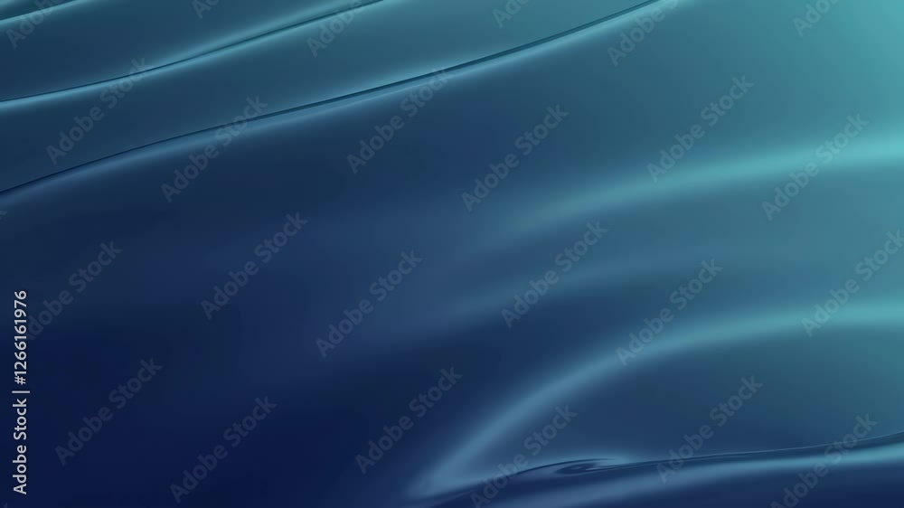 Aufkleber Abstract blue wave pattern background in smooth gradient hues. Creative design and tranquility concept