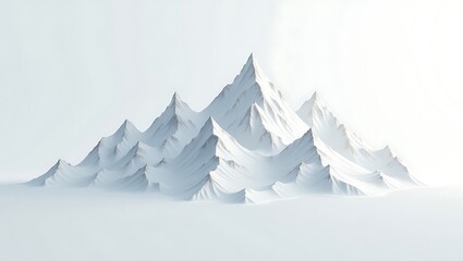 Snowcapped peaks - serenity and peace - website background or travel brochure