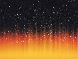 Celestial cascade, A blend of cosmic glitter and warm radiance backdrop