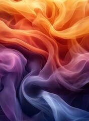 Obraz premium Abstract Swirling Gradient Texture Background with Flowing Lines Featuring Orange Blue and Purple Hues And Decorative Elements and Patterns Using Modern Techniques With Smooth Surfaces and Vibrant