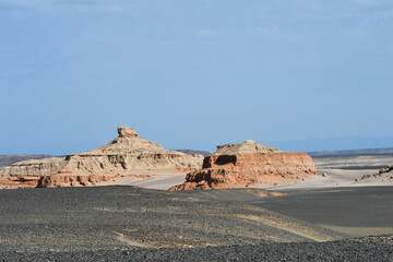 Geomorphic Scenery Desert in Xinjiang, China