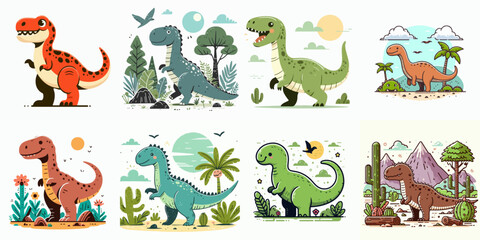 vector illustration of a dinosaur © Andi