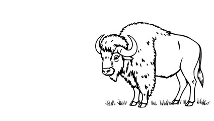 Obraz premium black and white bull pictures for coloring