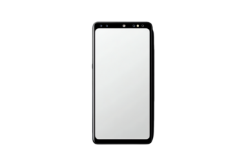 Elegant Black Smartphone with Blank Screen