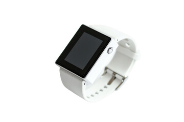Sleek White Smartwatch - Modern Tech Design