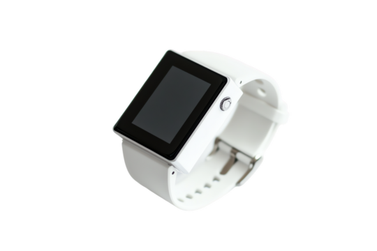Sleek White Smartwatch - Modern Tech Design