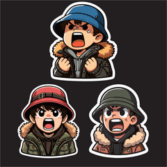 illustration vector graphic of Football fans ultras hooligan Skull with football scarf design for logo, t-shirt, etc