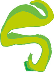 ウミヘビ色有鉛筆風