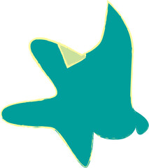 マンタ色有鉛筆風