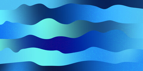 Deep Blue Oceanic Waves in Motion