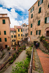 The Parasio Old village is part of Imperia city, toghether with Oneglia and porto Maurizio, Liguria, Italy.
